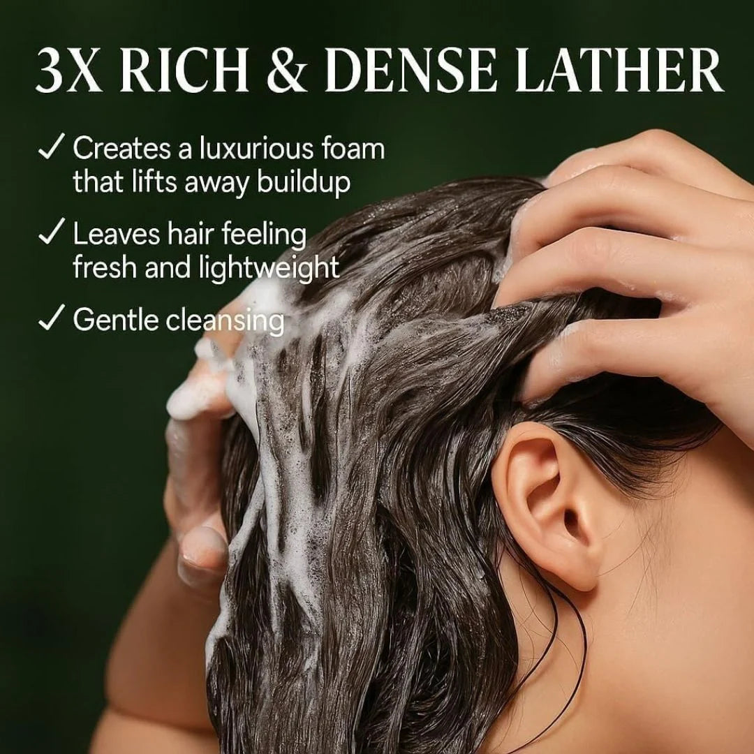 Nature Herbal Green Triangle Shampoo Bar Soap
