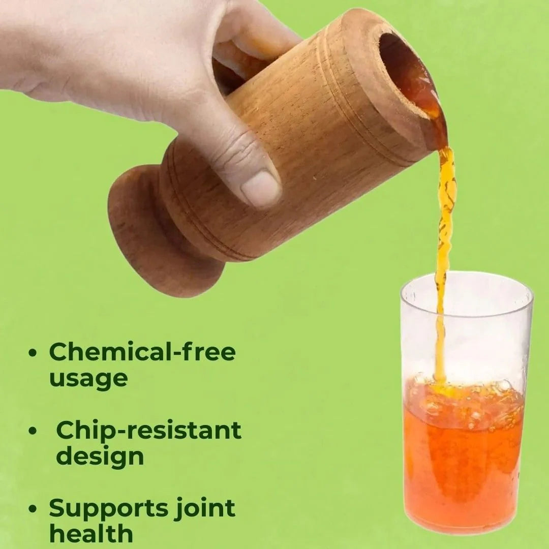 Sugar Balance Wooden Water Glass