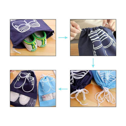 Fabric Shoe Bags (Pack of 4)