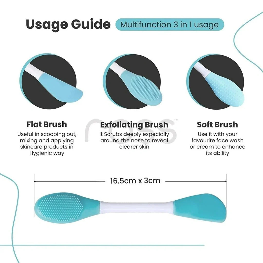 Double-Ended Silicone Face Mask Brush (Buy 1 Get 1 Free)