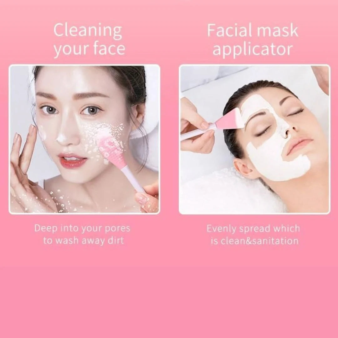 Double-Ended Silicone Face Mask Brush (Buy 1 Get 1 Free)