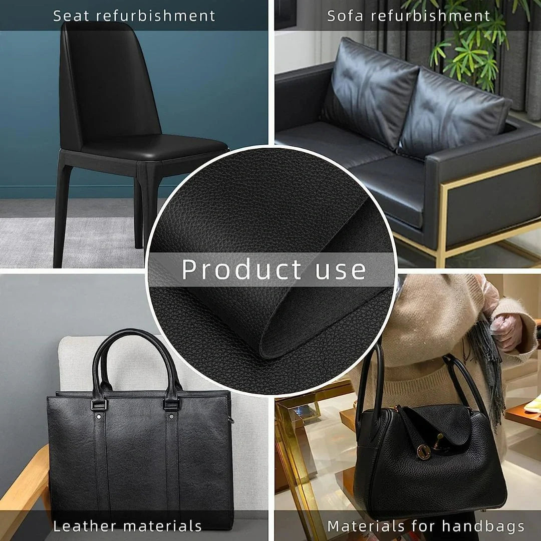 Black Self-Adhesive Leather Repair Patch(30*60Cm) (Buy 1 Get 1 Free)