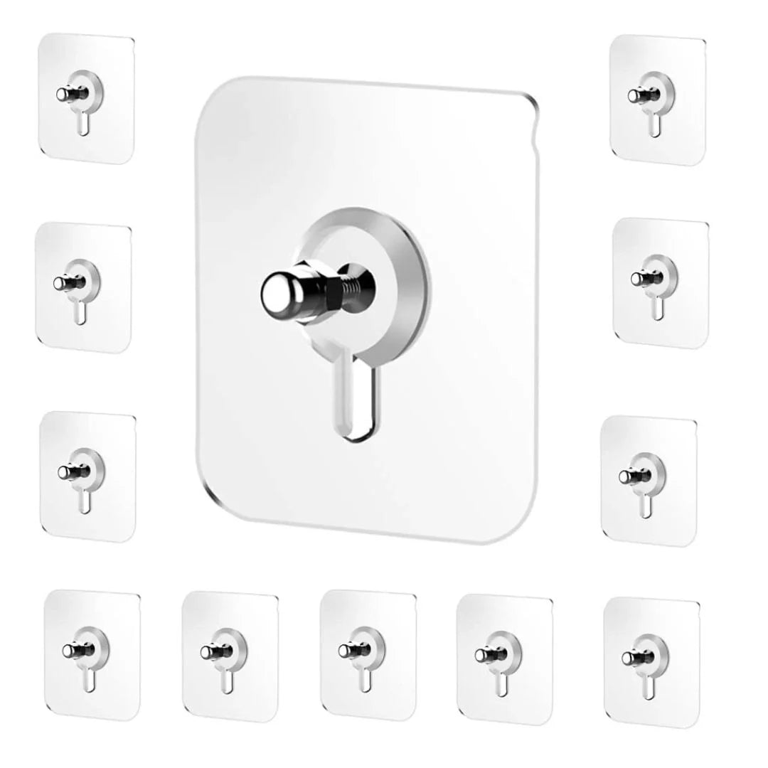 Adhesive Hooks for Wall (15 pcs)