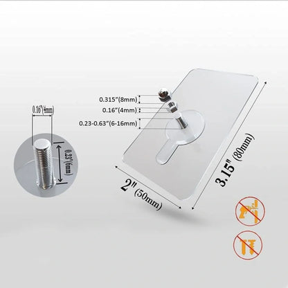 Adhesive Hooks for Wall (15 pcs)