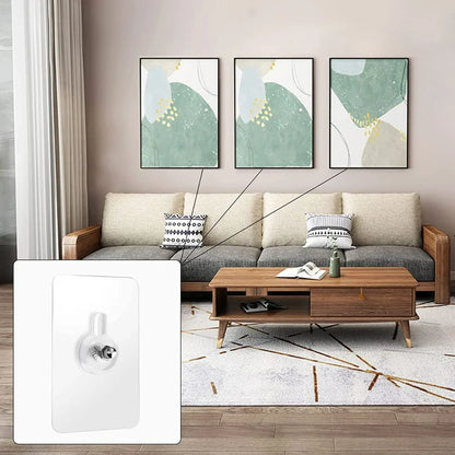 Adhesive Hooks for Wall (15 pcs)