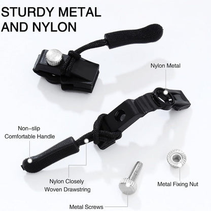 Instant Zipper Sliders with Nylon Pull Tabs