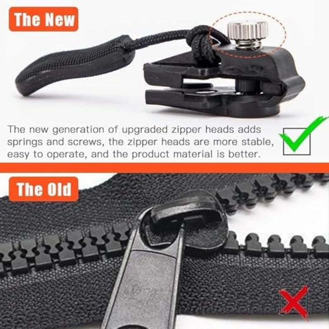 Instant Zipper Sliders with Nylon Pull Tabs