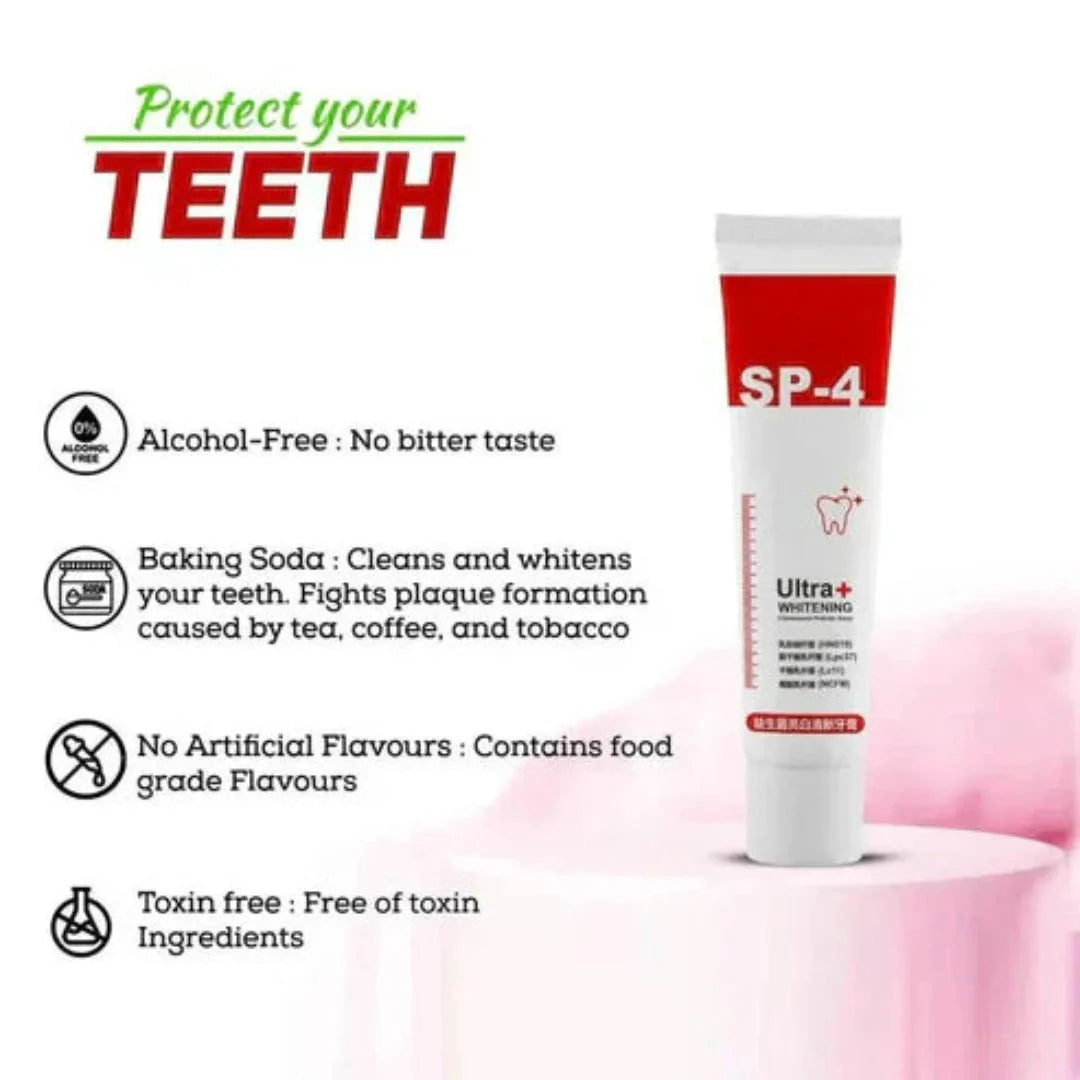 SP-4 Probiotic Brightening and cleaning toothpaste(Pack of 2)