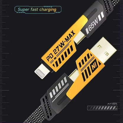 4 in 1 Fast Charging Cable | Multi-Port USB-C to Type-C & Lightning