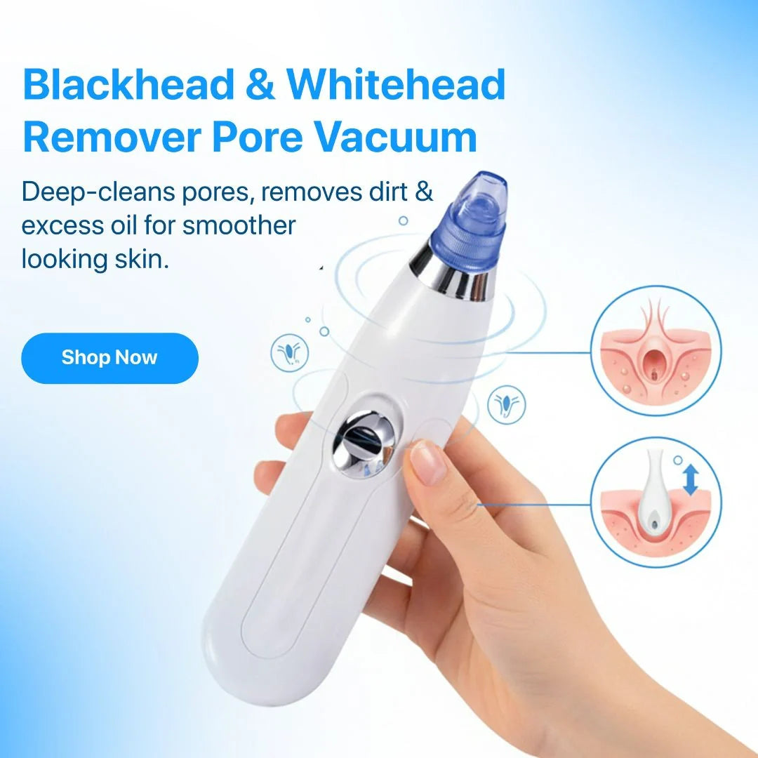 Blackhead Remover Vacuum Device with Suction Heads