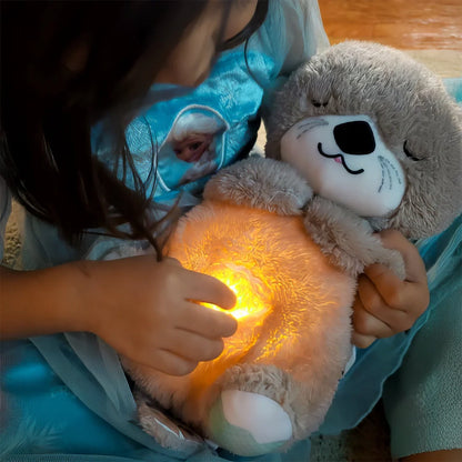Cute Breathing Teddy Bear With Melodies