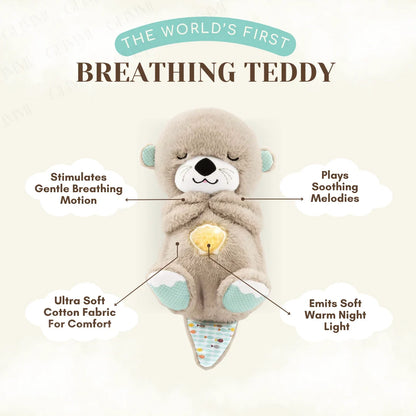 Cute Breathing Teddy Bear With Melodies