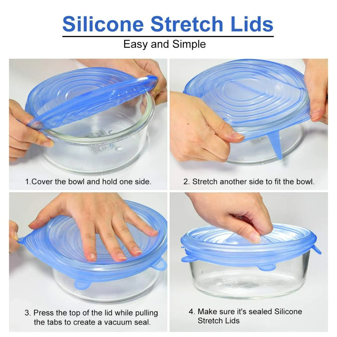 Silicone Bowl Lids(6 Pcs set)