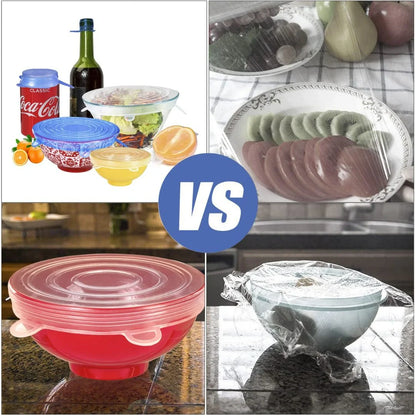 Silicone Bowl Lids(6 Pcs set)