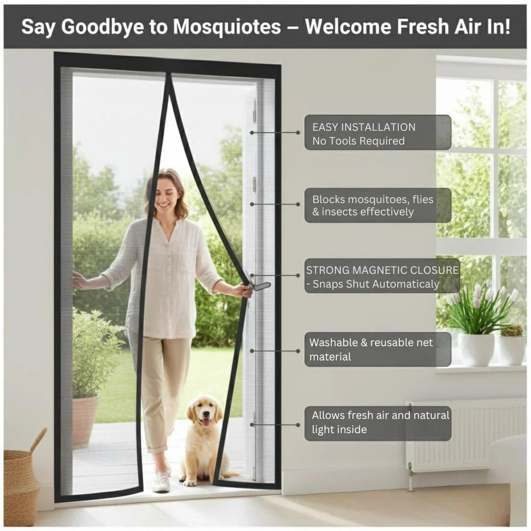 Magnetic Door Net