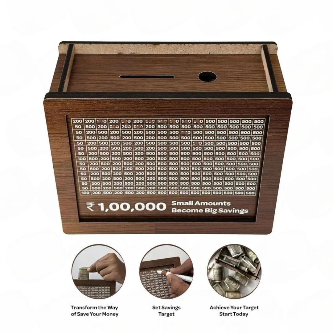 Wooden Money Saving Box