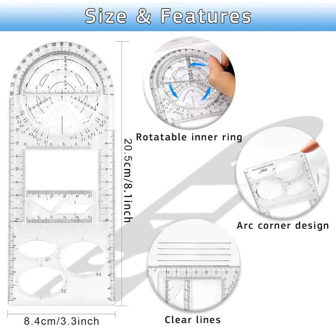 Multifunctional Geometric Ruler