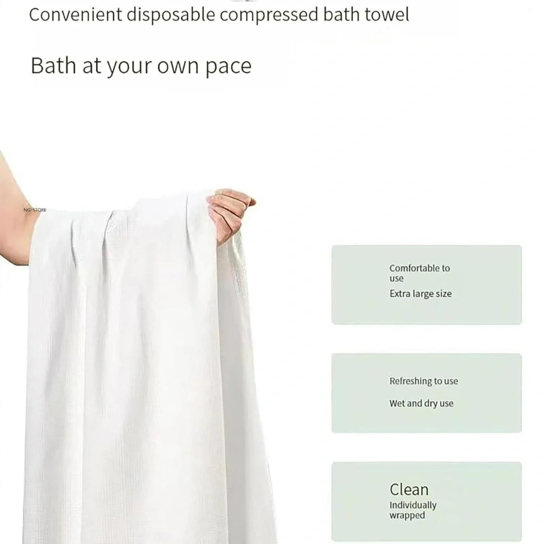 Magic Compressed Bath Towel Tablets (Pack Of 2)