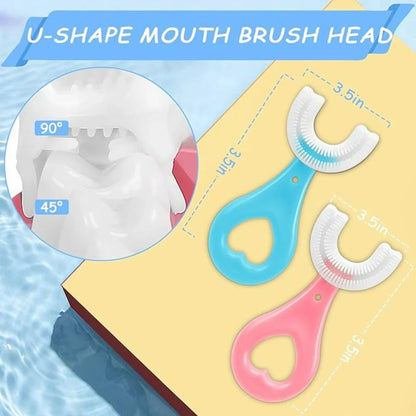 U Shaped Toothbrush for Kids(Pack of 2)
