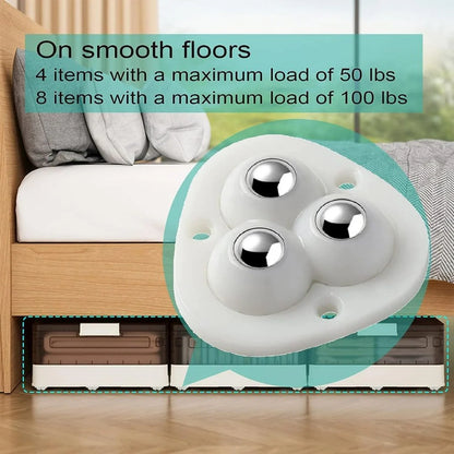 4pcs Caster Wheel Self Adhesive