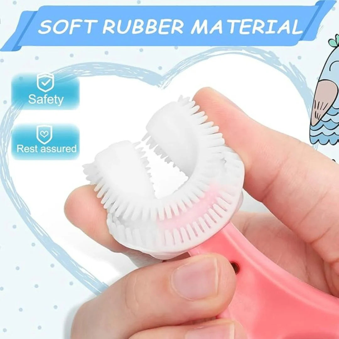 U Shaped Toothbrush for Kids(Pack of 2)