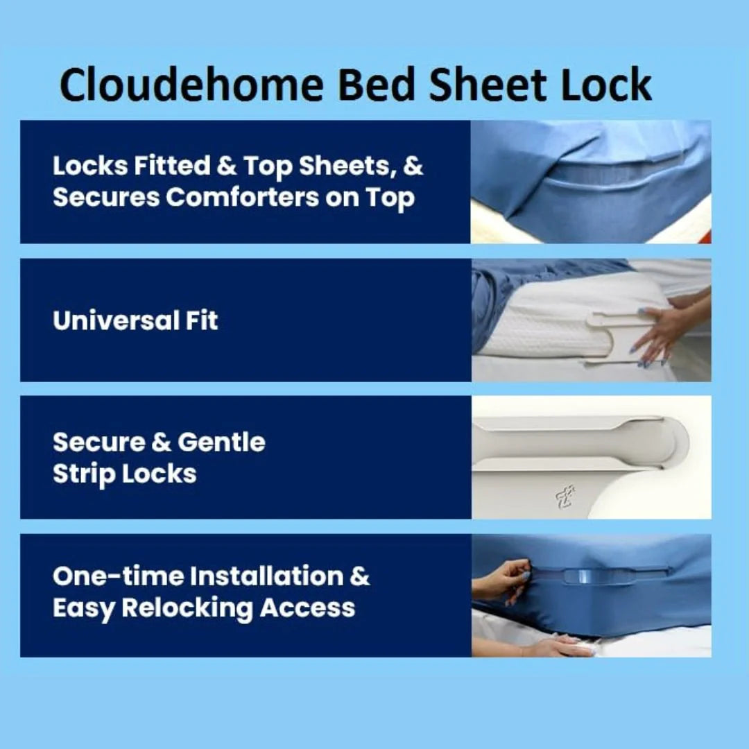 Bed Sheet Holders (Pack of 4)