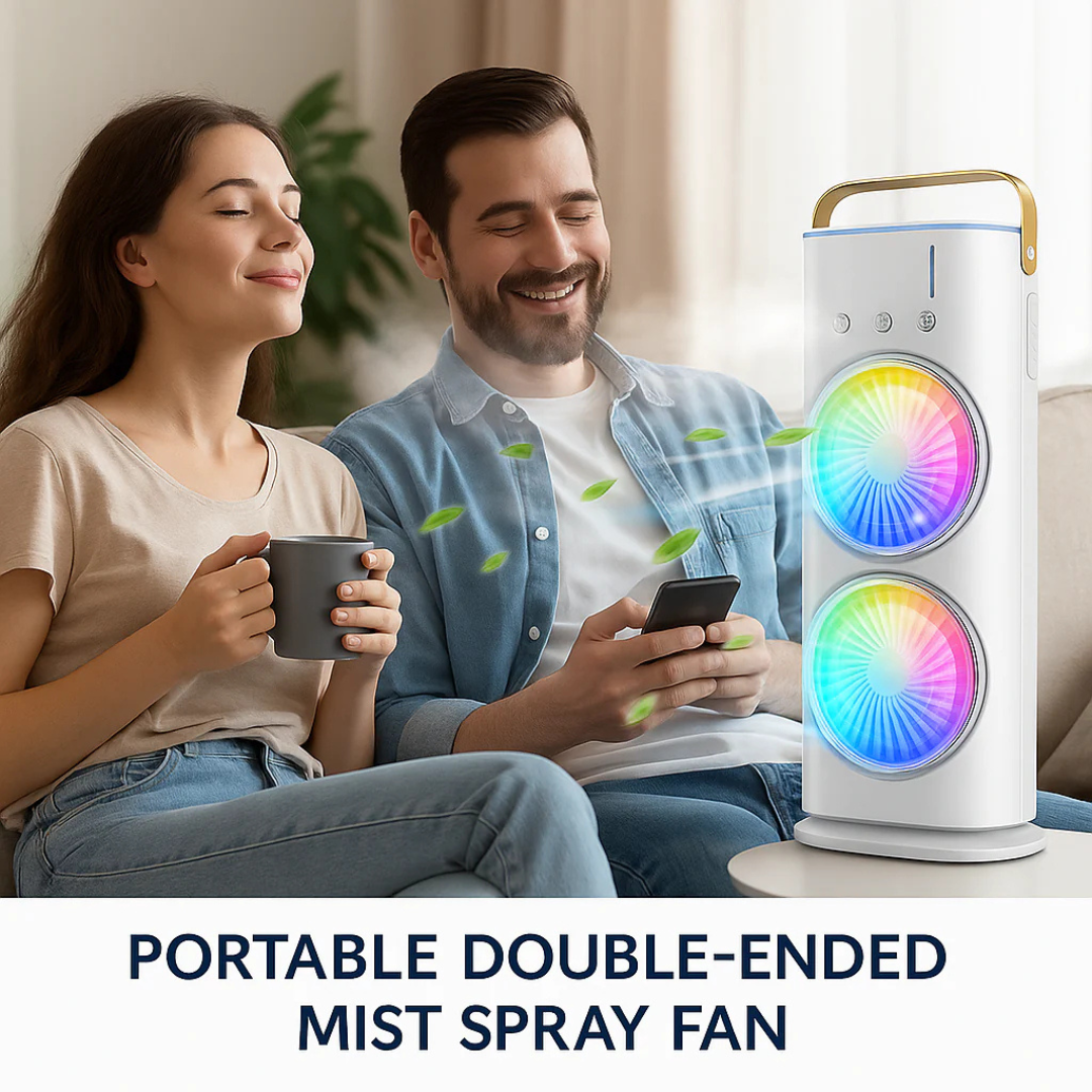Rechargeable Mini Air Cooler with LED Light