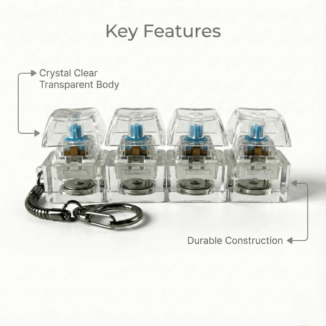 Mechanical Keyboard Switch Fidget Keychain