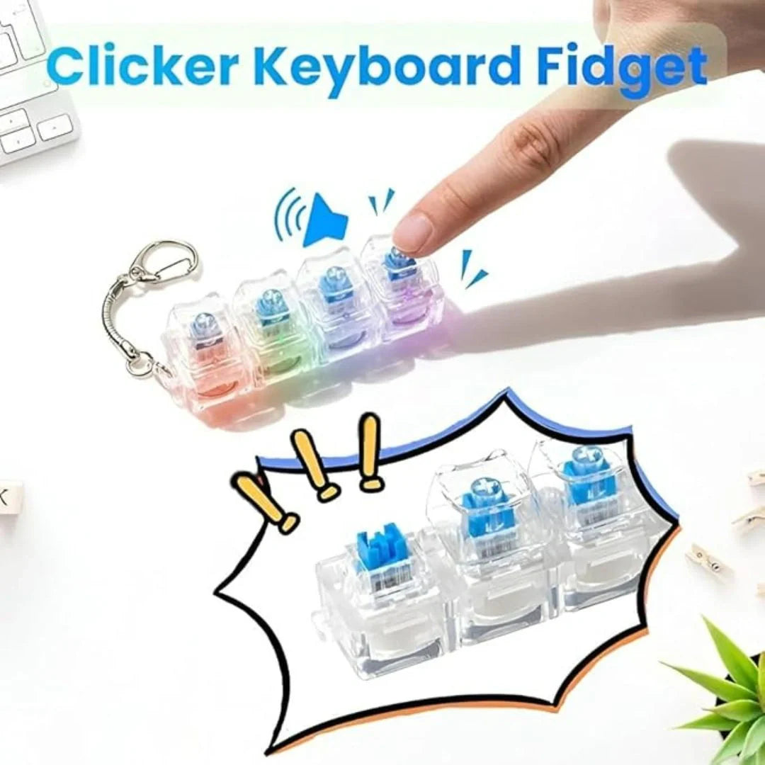 Mechanical Keyboard Switch Fidget Keychain