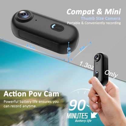 Mini POV Body Camera 128 GB