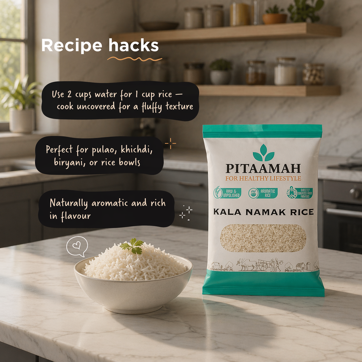 Kala Namak Rice