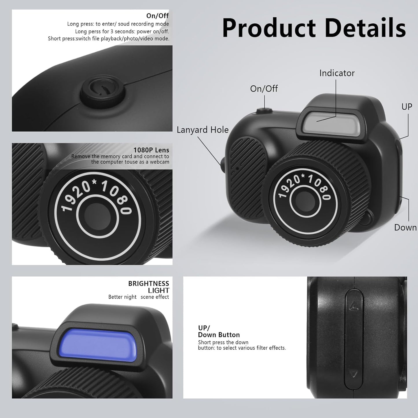 Mini Retro Digital Camera 128 GB