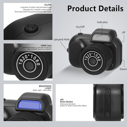 Mini Retro Digital Camera 128 GB