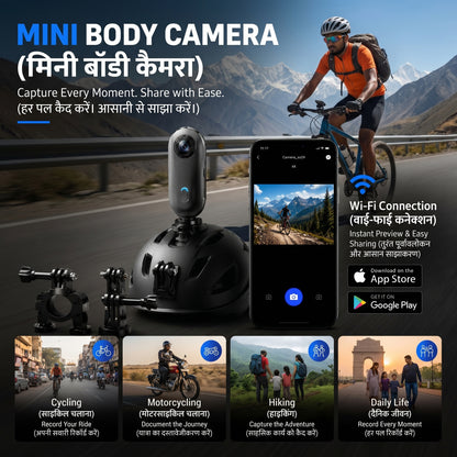 Mini POV Body Camera 128 GB