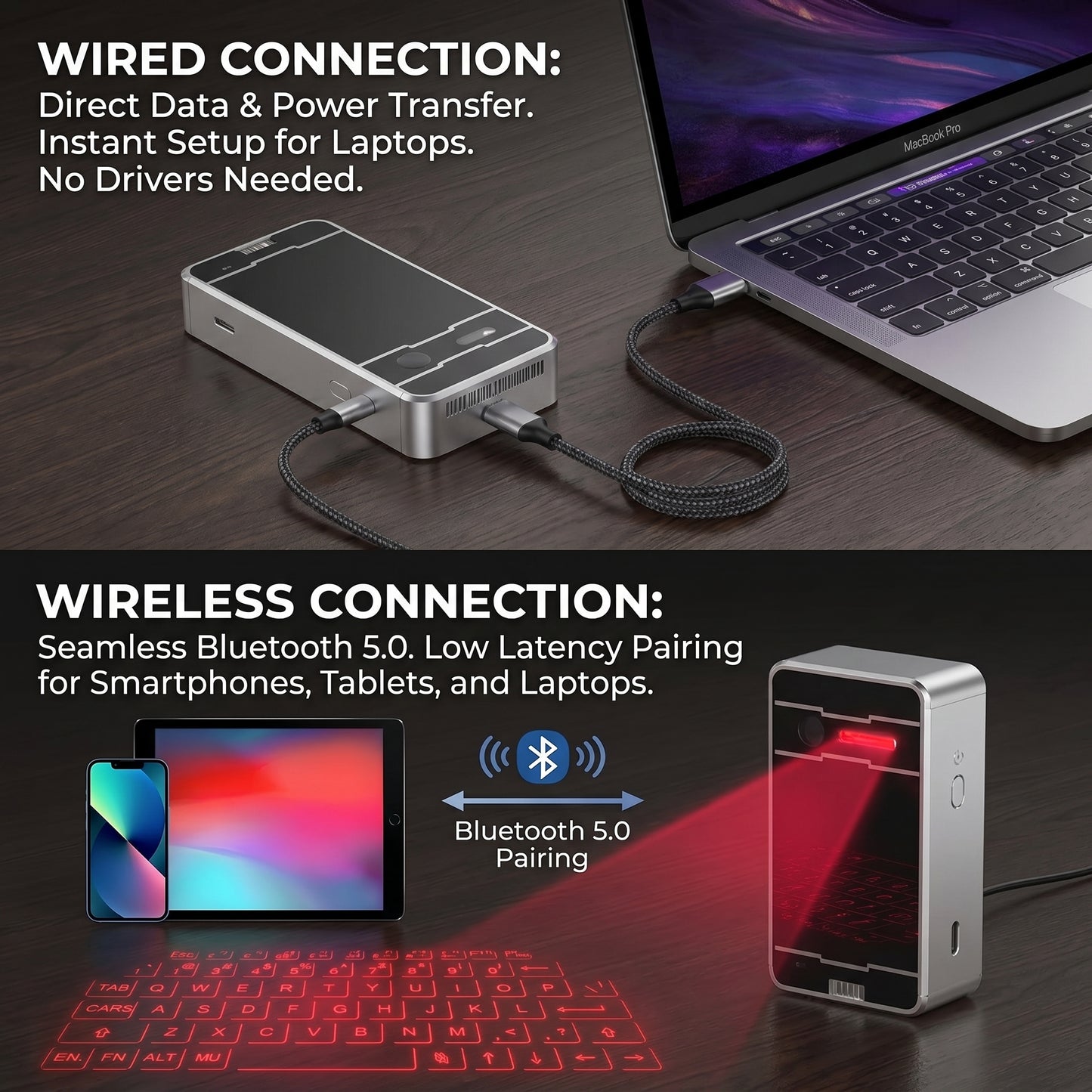 Laser Projection Keyboard
