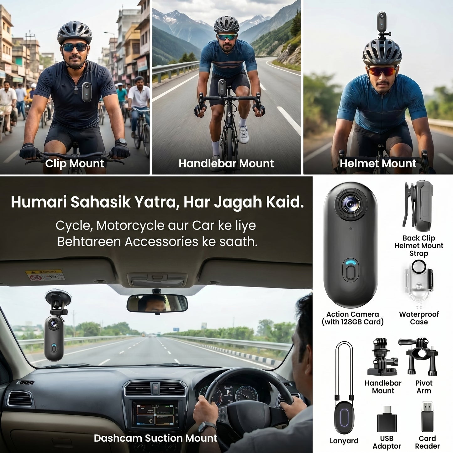 Mini POV Body Camera 128 GB